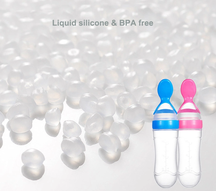 BPA Free Infant Baby Milk Feeder Silicone Squeeze Feeding Bottle