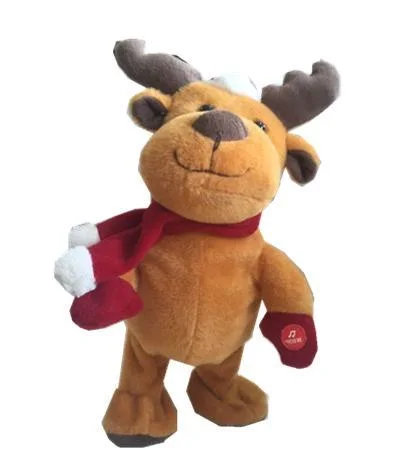 Wholesale Chinese Factory Musical Plush Animated Dancing Reindeer for 3+ Kids Play En71